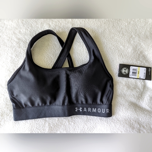 Women's Armour Crossback Sports Bra - Picture 1 of 3